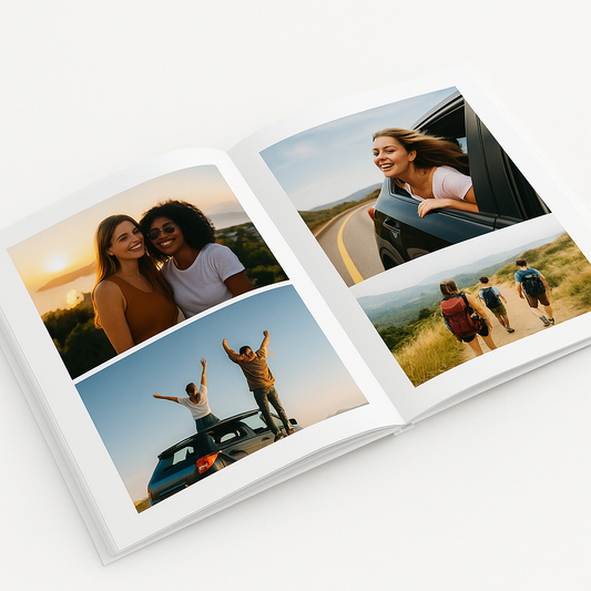 Photobook with Hard Cover and Thick Pages