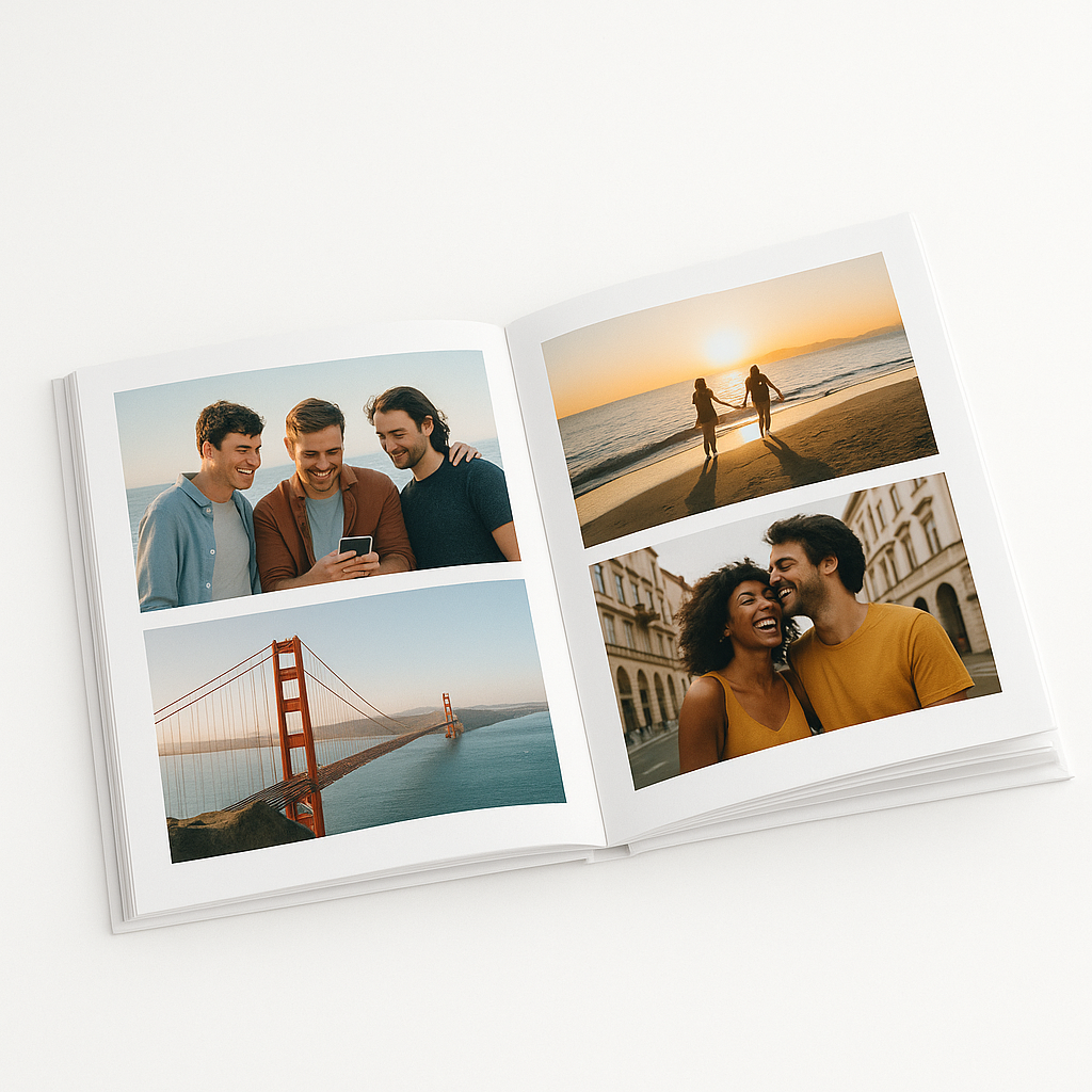 Photobook with Hard Cover and Thin Pages