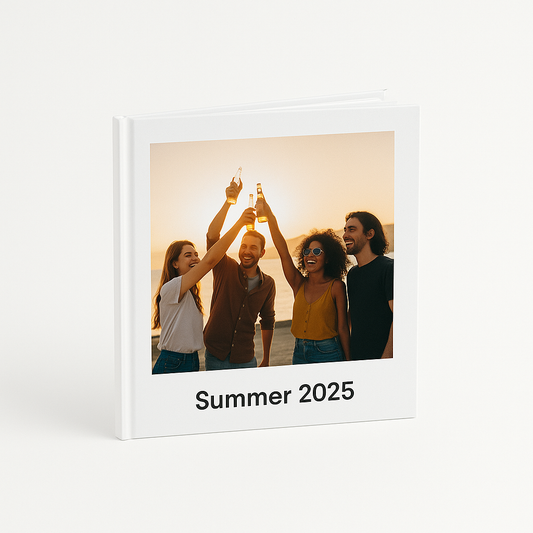 Photobook with Hard Cover and Thick Pages