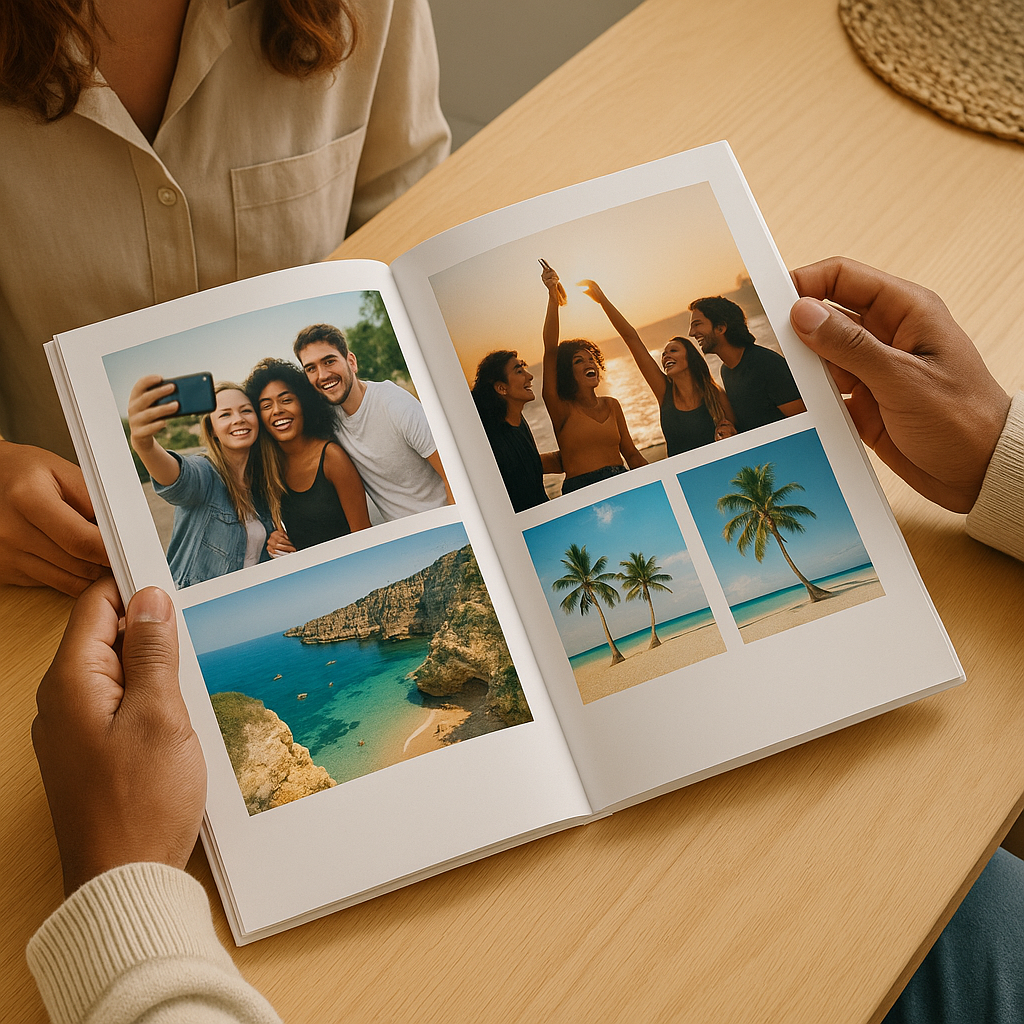 Photobook with Hard Cover and Thin Pages