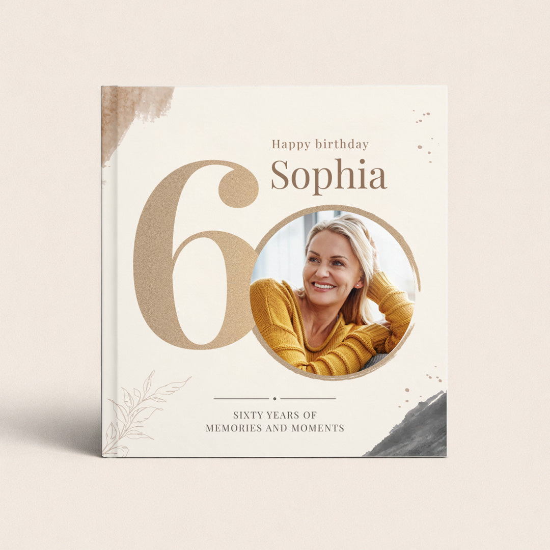 Фото книга за 60 години юбилей - златно