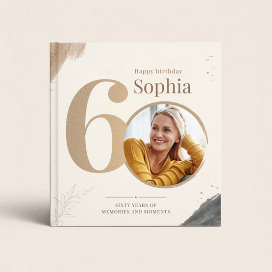 Фото книга за 60 години юбилей - златно